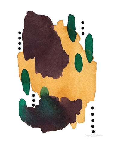 Abstract Day III Black Ornate Wood Framed Art Print with Double Matting by Gallagher, Megan