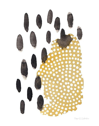 Abstract Day V Black Ornate Wood Framed Art Print with Double Matting by Gallagher, Megan