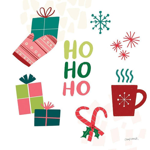 Peace Love Joy V Black Modern Wood Framed Art Print with Double Matting by Warrick, Cheryl