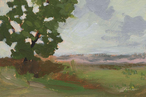 East of Spring Hill Black Ornate Wood Framed Art Print with Double Matting by Munger, Pamela