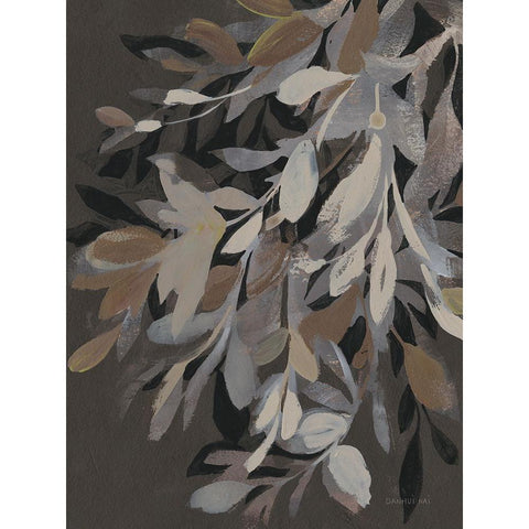 Lively Branches White Modern Wood Framed Art Print by Nai, Danhui