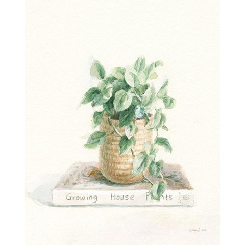 Grown at Home II Cream White Modern Wood Framed Art Print by Nai, Danhui