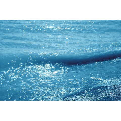 Sparkling Waters I Gold Ornate Wood Framed Art Print with Double Matting by Larson, Nathan