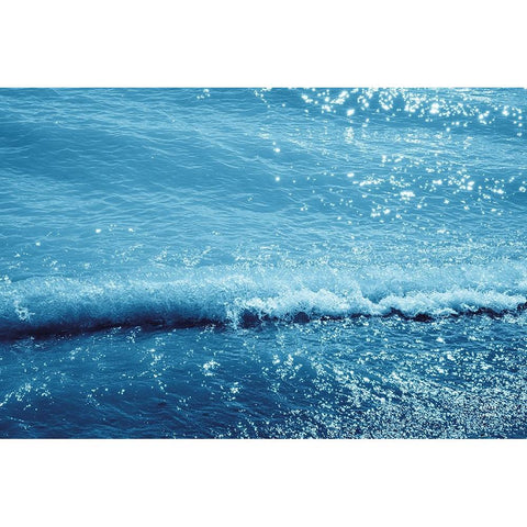 Sparkling Waters IV Black Modern Wood Framed Art Print by Larson, Nathan