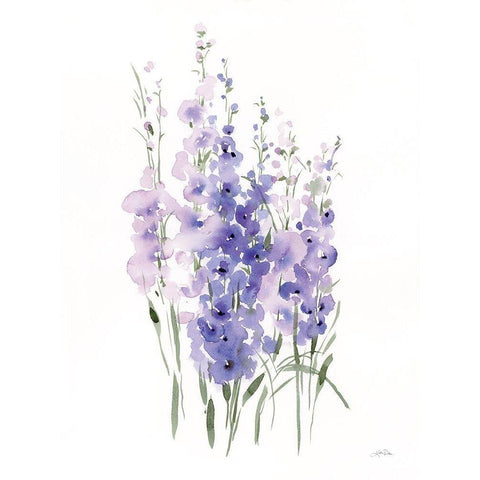 Spring Blooms III Black Modern Wood Framed Art Print by Pete, Katrina