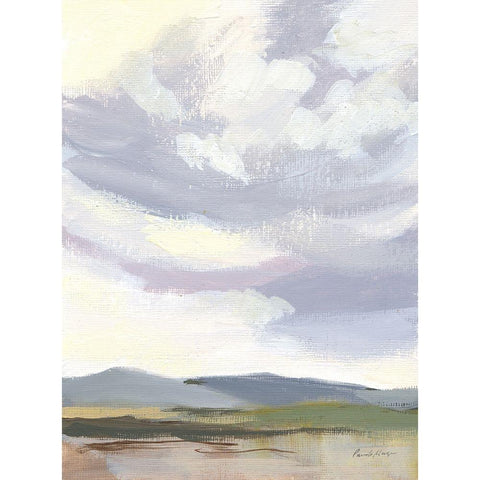 May Sky White Modern Wood Framed Art Print by Munger, Pamela