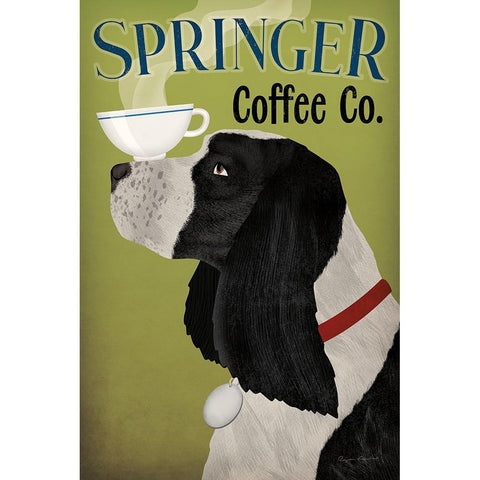 Springer Coffee Co Gold Ornate Wood Framed Art Print with Double Matting by Fowler, Ryan