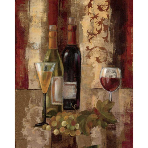 Graffiti and Wine III White Modern Wood Framed Art Print by Vassileva, Silvia