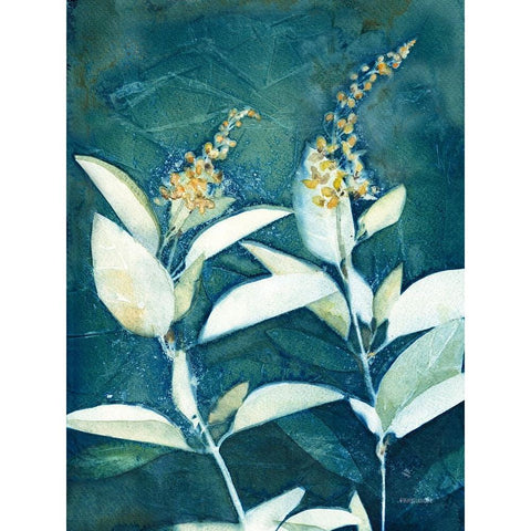 Shower of Gold IV Black Modern Wood Framed Art Print with Double Matting by Ferguson, Kathy