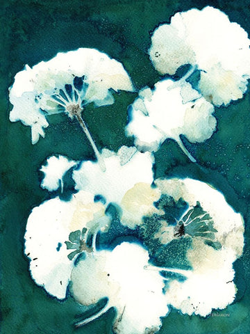 Shower of Gold V Black Ornate Wood Framed Art Print with Double Matting by Ferguson, Kathy