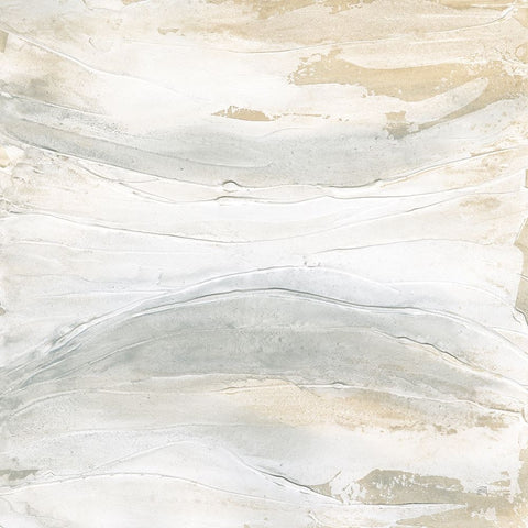 Toned Texture V White Modern Wood Framed Art Print with Double Matting by Paschke, Chris