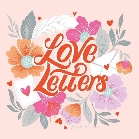 Just My Type IV Gold Ornate Wood Framed Art Print with Double Matting by Graham, Gia