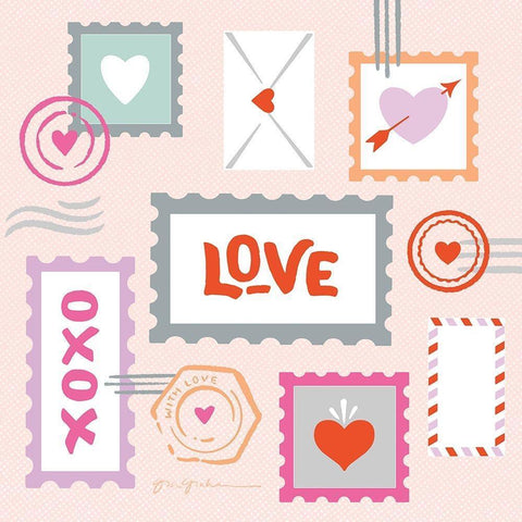 Just My Type V Black Modern Wood Framed Art Print with Double Matting by Graham, Gia