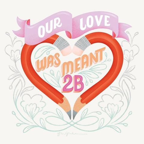 Just My Type VI Black Modern Wood Framed Art Print with Double Matting by Graham, Gia