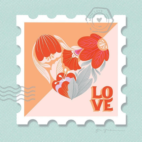 Just My Type VII Black Modern Wood Framed Art Print by Graham, Gia