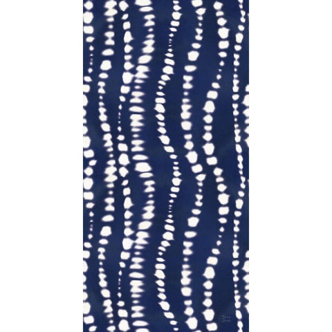 Indigo Splash Pattern IVB Panel Gold Ornate Wood Framed Art Print with Double Matting by June, Dina