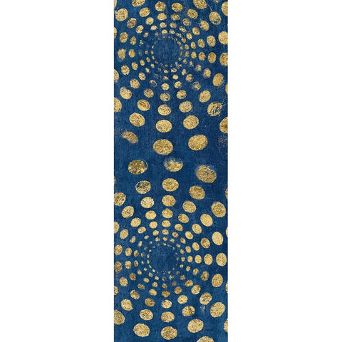 Juxtapose II Panel III Gold Ornate Wood Framed Art Print with Double Matting by Warrick, Cheryl
