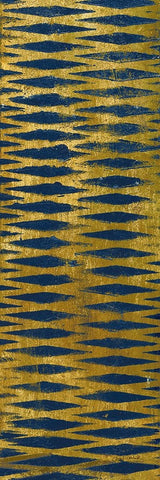 Juxtapose II Panel IV White Modern Wood Framed Art Print with Double Matting by Warrick, Cheryl
