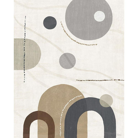 Soft Balance II Neutral White Modern Wood Framed Art Print by Charron, Veronique