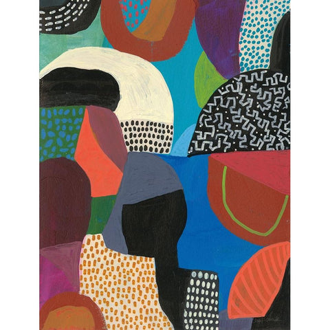 Wait Black Modern Wood Framed Art Print with Double Matting by Warrick, Cheryl