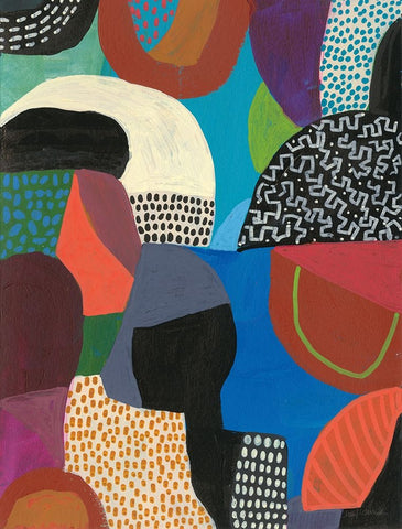 Wait Black Ornate Wood Framed Art Print with Double Matting by Warrick, Cheryl