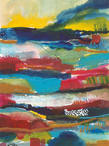 Nocturne II Black Ornate Wood Framed Art Print with Double Matting by Warrick, Cheryl