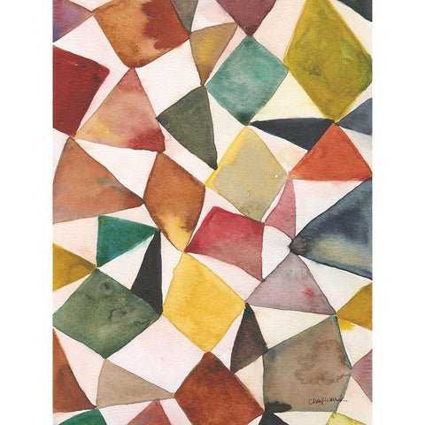 Tilt Shift II White Modern Wood Framed Art Print by Warrick, Cheryl