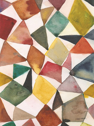 Tilt Shift II Black Ornate Wood Framed Art Print with Double Matting by Warrick, Cheryl