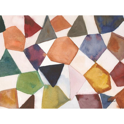 Tilt Shift III Black Modern Wood Framed Art Print with Double Matting by Warrick, Cheryl