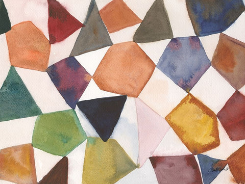 Tilt Shift III Black Ornate Wood Framed Art Print with Double Matting by Warrick, Cheryl