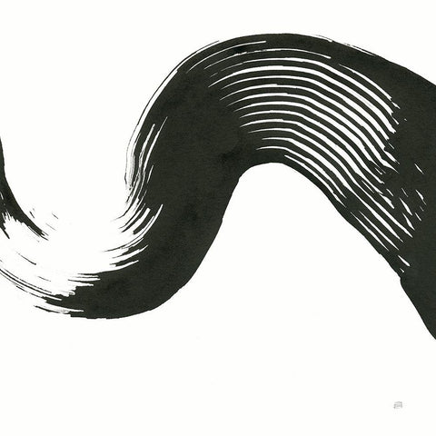 Unparalleled III Black Modern Wood Framed Art Print with Double Matting by Paschke, Chris