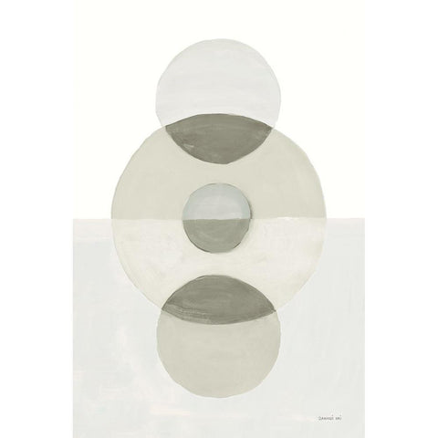 In Between II Neutral White Modern Wood Framed Art Print by Nai, Danhui