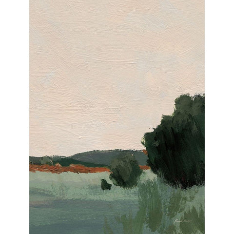 Skylight I Flipped Green Gold Ornate Wood Framed Art Print with Double Matting by Munger, Pamela