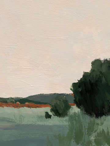 Skylight I Flipped Green Black Ornate Wood Framed Art Print with Double Matting by Munger, Pamela