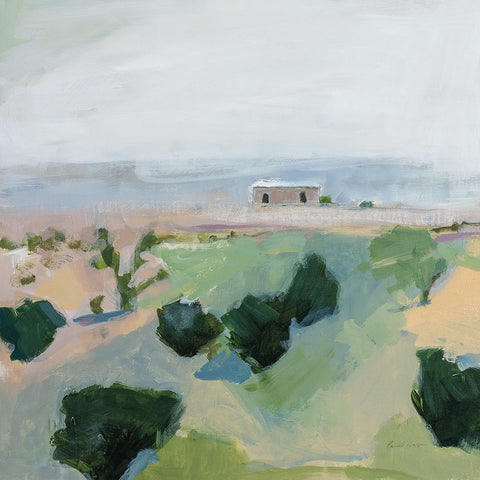 On the Way to Joshua Tree Black Ornate Wood Framed Art Print with Double Matting by Munger, Pamela