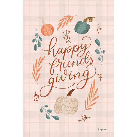 Friendsgiving II Gold Ornate Wood Framed Art Print with Double Matting by Thorns, Becky