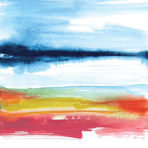 Jewel Waterway III Black Ornate Wood Framed Art Print with Double Matting by Paschke, Chris