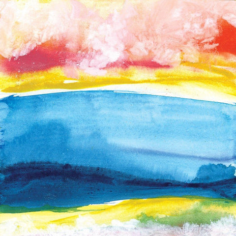 Jewel Waterway VII White Modern Wood Framed Art Print by Paschke, Chris