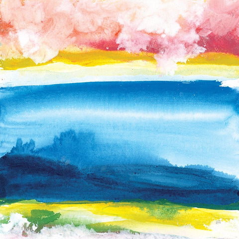 Jewel Waterway VIII White Modern Wood Framed Art Print with Double Matting by Paschke, Chris