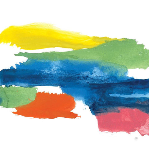 Jewel Abstraction I Black Modern Wood Framed Art Print by Paschke, Chris