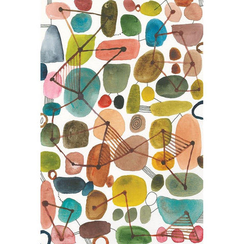 Bliss IV White Modern Wood Framed Art Print by Warrick, Cheryl