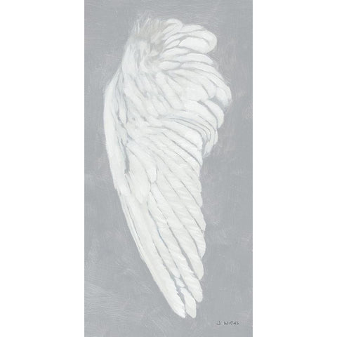 Wings II on Gray Flipped Gold Ornate Wood Framed Art Print with Double Matting by Wiens, James