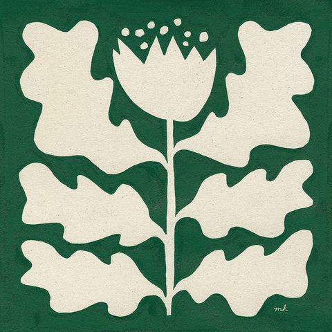 Delighted I Emerald Black Modern Wood Framed Art Print with Double Matting by Hershey, Moira