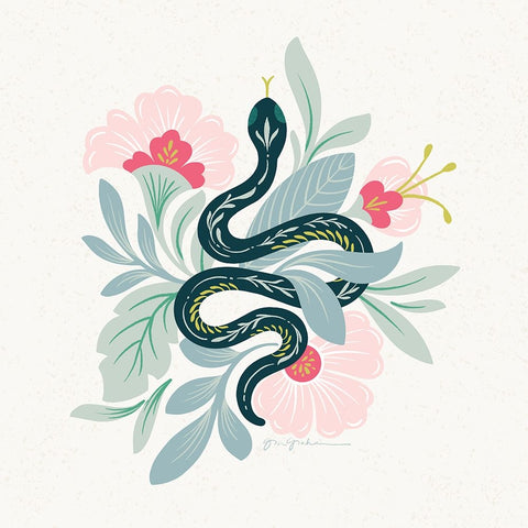 Lush Life III Black Ornate Wood Framed Art Print with Double Matting by Graham, Gia