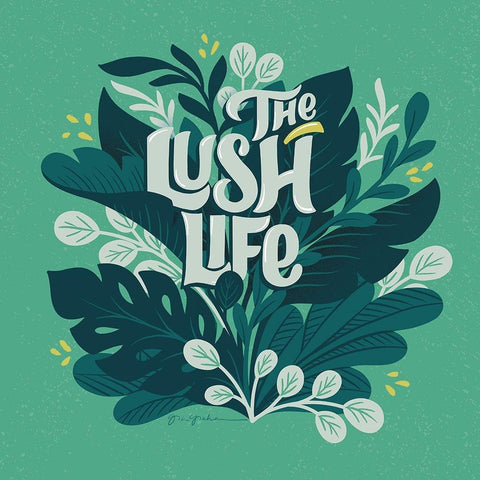 Lush Life V Gold Ornate Wood Framed Art Print with Double Matting by Graham, Gia