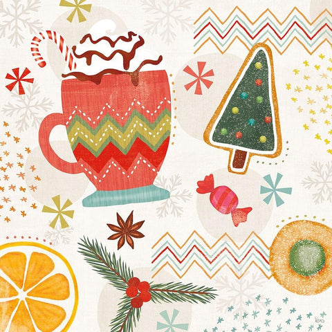 Sweet Treats IV Black Modern Wood Framed Art Print with Double Matting by Charron, Veronique