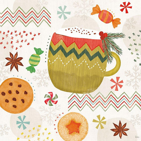 Sweet Treats V Black Modern Wood Framed Art Print with Double Matting by Charron, Veronique