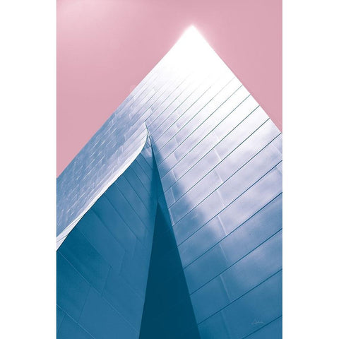 Skyscraper III Bright White Modern Wood Framed Art Print by Aledanda