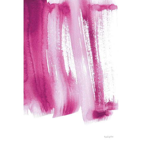 Bold Neon I White Modern Wood Framed Art Print by Charro, Mercedes Lopez