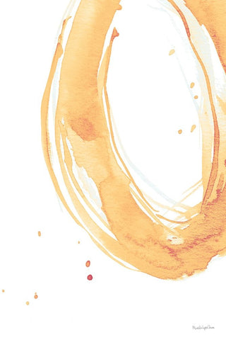 Bold Neon II White Modern Wood Framed Art Print with Double Matting by Charro, Mercedes Lopez